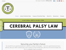 Tablet Screenshot of michigancerebralpalsyattorneys.com